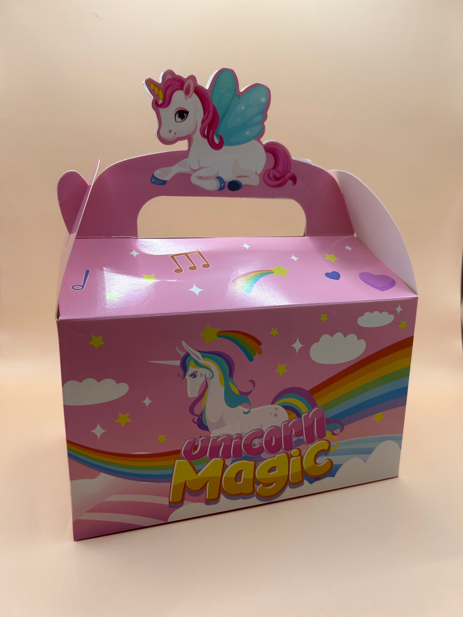 Box4Fun Einhorn Box – bezaubernde Einhorn-Geschenktüte für zauberhafte Kindergeburtstagsfeiern
