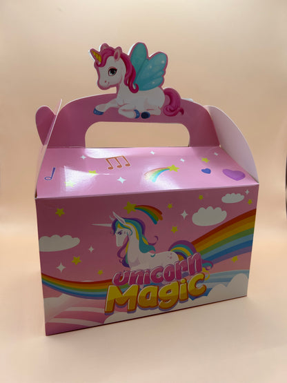 Box4Fun Einhorn Box – bezaubernde Einhorn-Geschenktüte für zauberhafte Kindergeburtstagsfeiern